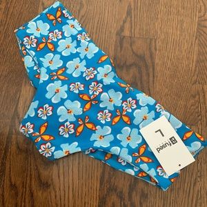 Fused Hawaii blue floral Kona bottoms